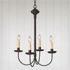 Irvin's Country Tinware 4-Arm Grandview Chandelier with Ecru Sleeves view 3