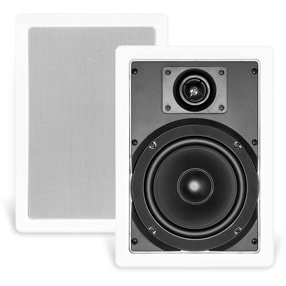 CT Sounds Bio 6.5 2-Way Weatherproof in-Wall Speakers (Single) - Home Theater, Outdoor Kitchen, Patio Speakers