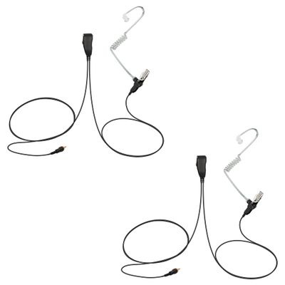 Bommeow 2 Pack BCT15-M14 1-Wire Acoustic Clear Tube Earpiece for Motorola CLP1040 CLP1010 CLP1060
