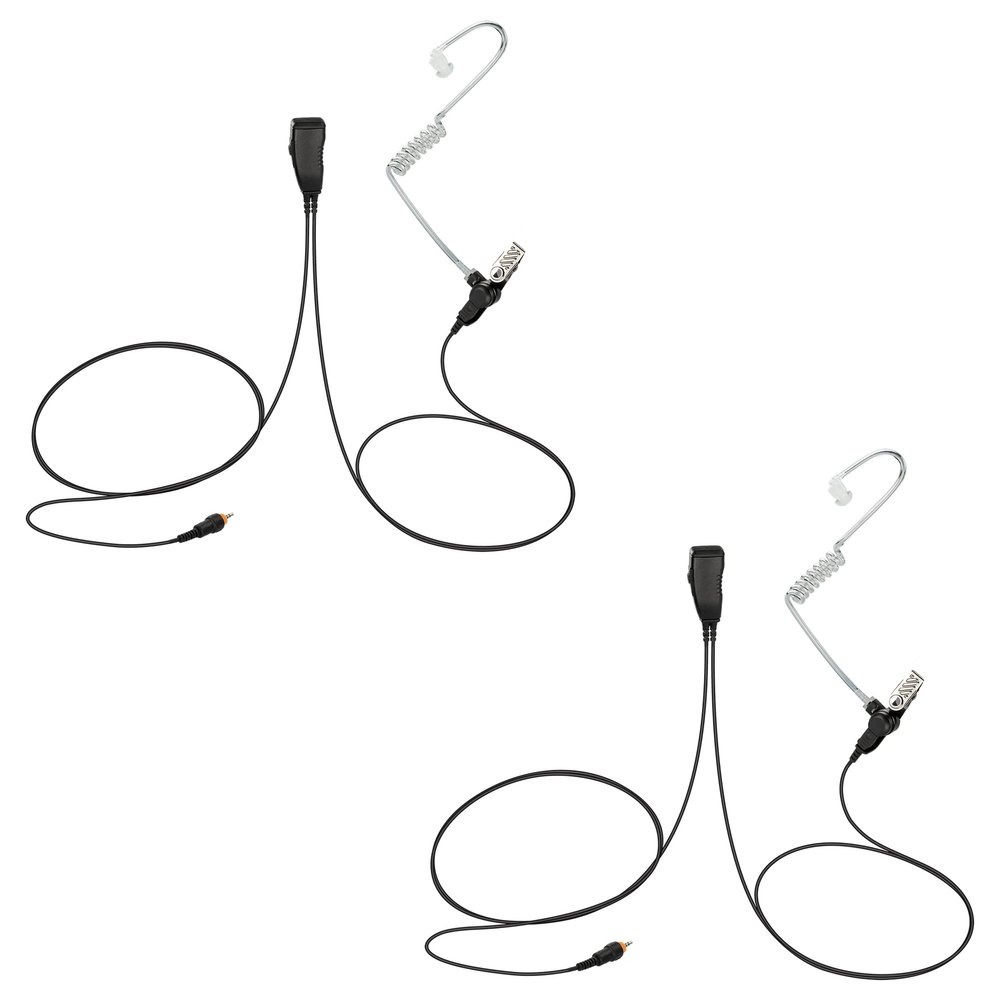 Bommeow 2 Pack BCT15-M14 1-Wire Acoustic Clear Tube Earpiece for Motorola CLP1040 CLP1010 CLP1060