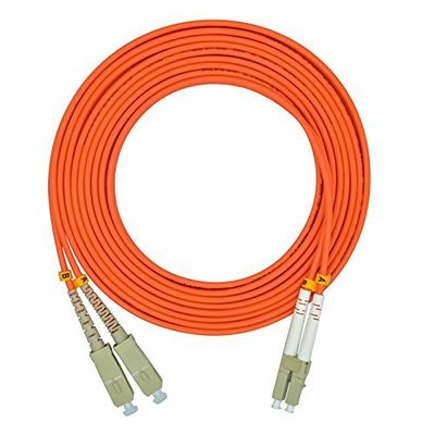 Fiber Optic Cable LC to SC Multimode Duplex OM1 62.5/125mm Fiber Optic Patch Cord (50m)