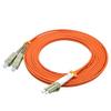 Fiber Optic Cable LC to SC Multimode Duplex OM1 62.5/125mm Fiber Optic Patch Cord (50m) view 3