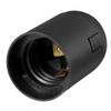 uxcell Pack of 16 Lamp Socket 0-250V E27 58x37mm Light Holder Plastic Black view 2