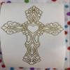 Celtic Cross, Heart, Gold, Vinyl Decal, New, Gift view 1