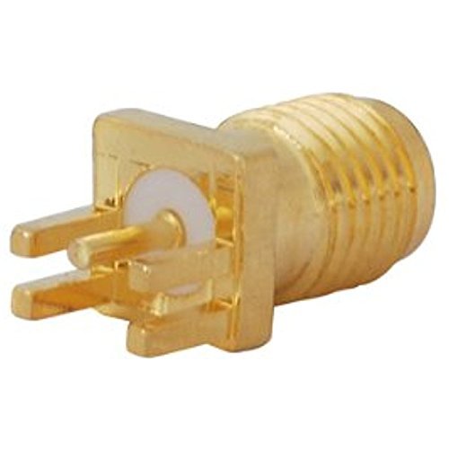 10QTY SMA Female Jack End Launch PCB Mount .040 (1mm) RF Connector Adapter Ships from USA