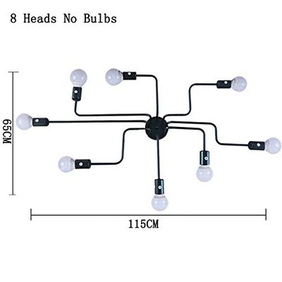 the egalleria Vintage Lamps For Living Room Iluminacion Ceiling Light (8 Heads)
