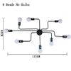 the egalleria Vintage Lamps For Living Room Iluminacion Ceiling Light (8 Heads) view 1
