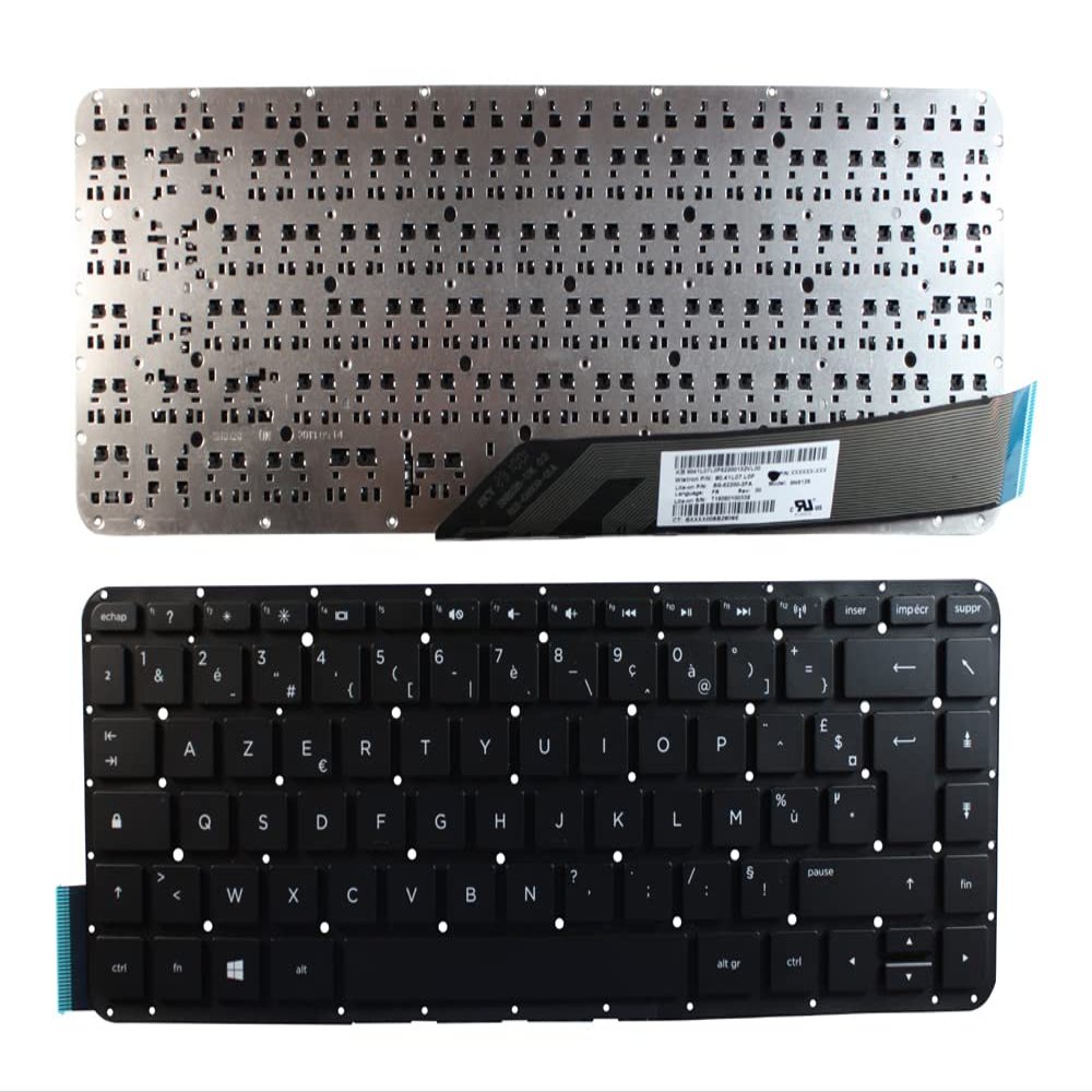 Power4Laptops French Layout Black Replacement Laptop Keyboard Compatible with HP Split 13-m110ea