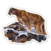 Cougar - 3" Vinyl Sticker - for Car Laptop I-Pad Phone Helmet Hard Hat - Waterproof Decal view 1