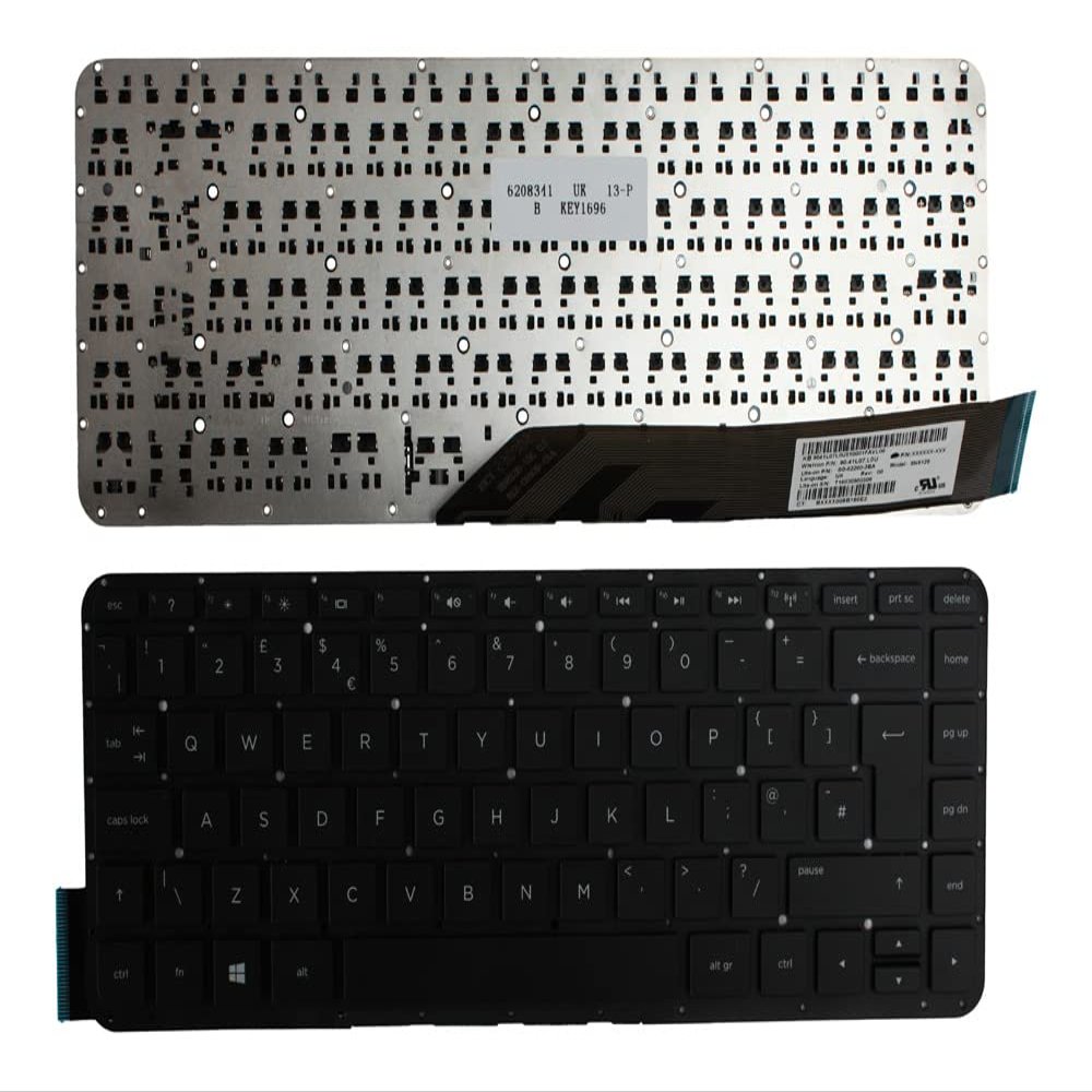 Power4Laptops UK Layout Black Replacement Laptop Keyboard Compatible with HP Split 13-m104TU x2