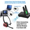 INNOTALK Wireless Headset for Computer Call and Desk Phone - Includes Remote HookSwitch Device for Cisco 8961 9951 9971 Phone view 2