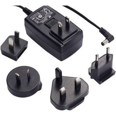 MOXA PWR-12125-WPUSJP-S1 Non-Locking Barrel Plug, 12VDC 1.25A, 100-240VAC with USJP Plug, 0 to 40C