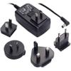 MOXA PWR-12125-WPUSJP-S1 Non-Locking Barrel Plug, 12VDC 1.25A, 100-240VAC with USJP Plug, 0 to 40C view 1