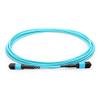 MPO Female to MPO Female Fiber Patch Cable 12 Fibers OM3 50/125 Multimode Trunk Cable, Type B (4m) view 2