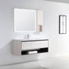 Dowell 015 Series 48" Modern Wall Mount Bathroom Vanity Ceramic Sink Set -18" Depth - Off White - Soft Close Drawer & Open Shelf, Single Bathroom Vanity Set- 015 48 11/4818BT view 2