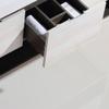 Dowell 015 Series 48" Modern Wall Mount Bathroom Vanity Ceramic Sink Set -18" Depth - Off White - Soft Close Drawer & Open Shelf, Single Bathroom Vanity Set- 015 48 11/4818BT view 4