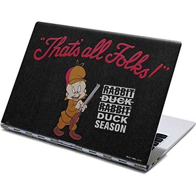Skinit Decal Laptop Skin Compatible with Yoga 910 2-in-1 14in Touch-Screen - Officially Licensed Warner Bros Elmer Fudd Thats All Folks Design