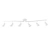 Globe Electric 59353 Grayson 6-Light Adjustable S-Shape Track Lighting, White Color, Matte Finish, 8.66", Bulbs Not Included view 4