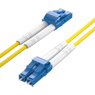 2m OS2 LC to LC Fiber Patch Cable, Single Mode SFP Fiber Jumper, Duplex LC-LC 9/125um, LSZH, 6.6ft, for 1G/10G SMF SFP Transceiver, Router, Networks and More