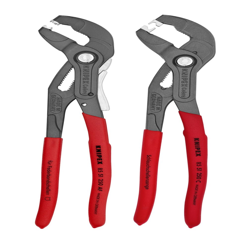 KNIPEX Tools 9K 00 80 135 US 2 Pc Hose Clamp and Click Clamp Set