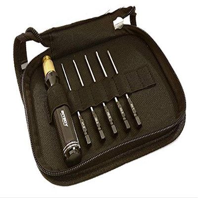 Integy QuickPit 6 Piece Set, Phillips+Allen Tip w/ 1/4 Inch Adapter (1.5, 2, 2.5 & 3mm)