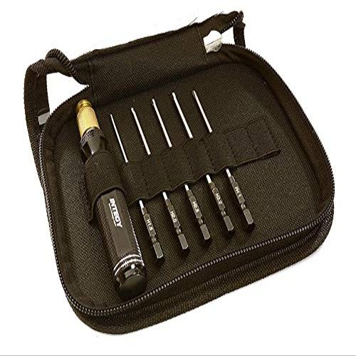 Integy QuickPit 6 Piece Set, Phillips+Allen Tip w/ 1/4 Inch Adapter (1.5, 2, 2.5 & 3mm)