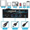 5.25inches Multifunction All in one Internal Card Reader Dashboard PC Front Panel with 3X USB 3.1 Support M2, MSO, MS, XD, 64G CF Card view 2