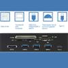 5.25inches Multifunction All in one Internal Card Reader Dashboard PC Front Panel with 3X USB 3.1 Support M2, MSO, MS, XD, 64G CF Card view 3
