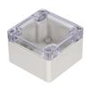 uxcell 83x81x56mm/3.27x3.19x2.2inch Wateproof Electronic ABS Plastic DIY Junction Project Box Enclosure Case Outdoor/Indoor with Clear Cover view 2