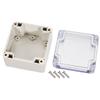 uxcell 83x81x56mm/3.27x3.19x2.2inch Wateproof Electronic ABS Plastic DIY Junction Project Box Enclosure Case Outdoor/Indoor with Clear Cover view 3