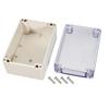 uxcell 160x110x90mm/6.3x4.33x3.54inch Wateproof Electronic ABS Plastic DIY Junction Project Box Enclosure Case Outdoor/Indoor with Clear Cover view 3
