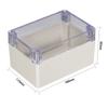 uxcell 160x110x90mm/6.3x4.33x3.54inch Wateproof Electronic ABS Plastic DIY Junction Project Box Enclosure Case Outdoor/Indoor with Clear Cover view 4