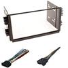 ASC Premium Car Stereo Radio Install Dash Kit and Wire Harness for Installing an Aftermarket Double Din Radio for Select Kia Vehicles - Please Read Compatible Vehicles and restrictions Below view 1