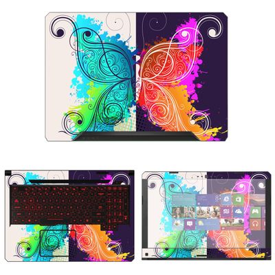 Decalrus - Protective Decal Butterfly Skin Sticker for Asus TUF Gaming Laptop FX504 (15.6" Screen) case Cover wrap AStuf15_Fx504-5