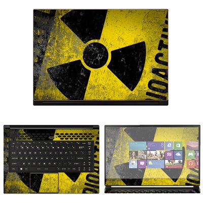 Decalrus - Protective Decal Hazmat Skin Sticker for MSI GS65 Stealth Thin 8RF (15.6" Screen) case Cover wrap MSgs65stealthTHIN-73