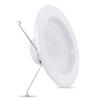 Feit Electric 5-6 inch LED Recessed Downlight - Pre-Mounted Trim - Standard Base Adapter - 3000K CCT Bright White - Dimmable- 75W Equivalent - 45 Year Life - 925 Lumens, LEDR56/930CA view 1