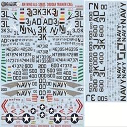 Fur Ball Aero Design 1/48 US Navy F9F-8T/TF-9J Cougar Trainer CAG Decal