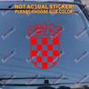 Coat of arms of Croatia Republic Decal Sticker Car Vinyl die Cut Pick Size Color (red, 4'' (10.2cm)) view 1