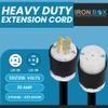 IronBox Electric - L21-30 Extension Cords - L21-30 Plug to L21-30 Connector - 30A, 120/208V 3 Phase - 8/5 SOOW Heavy Duty Extension Cord - Ideal for Industrial, Commercial & Construction Use(100 ft) view 2