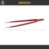 6" Straight Fine-Tipped Insulated Tweezers Jewelry Making Electronic Computer Repair Tool view 4