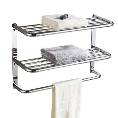 LUANT 30 Inch Bathroom Shelf 3-Tier Wall Mounting Rack with Towel Bars, Extra Long