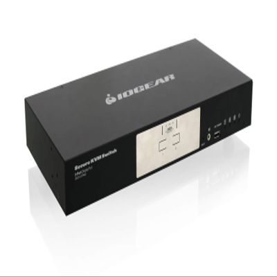 IOGEAR 2-Port DisplayPort Secure KVM Desktop Switch 4K UHD - USB Smart Card - CAC Biometrics Support - One Console Controls 2 Secure Computers (TAA) - GCS1412TAA3