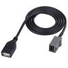 Acouto 60cm Car USB 2.0 AUX in Adapter Cable Audio Extension Wire for for 2009 Onward view 1