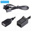 Acouto 60cm Car USB 2.0 AUX in Adapter Cable Audio Extension Wire for for 2009 Onward view 4