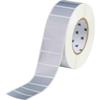 Brady Defender Series Metallized Vinyl Labels, Write-on Labels, 1" H x 2" W, Roll of 3000 Labels, Silver view 1