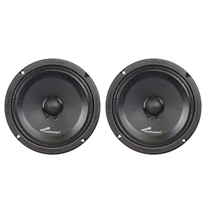 2 Audiopipe APMB-8SB-C 8 Inch 250W Low Mid Frequency Midwoofer Car Loudspeakers
