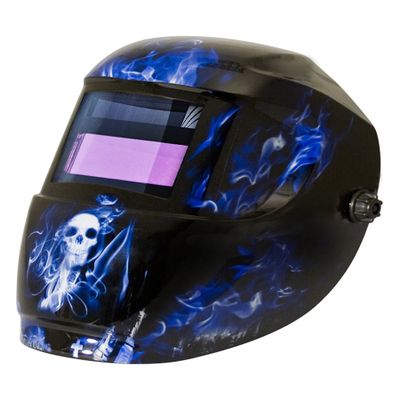 Carrera Welding Helmet with Auto Darkening 1000F Filter (Blue Doom)