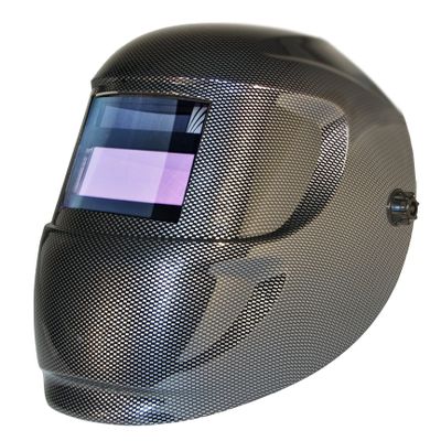 Carrera Welding Helmet with Auto Darkening 1000F Filter (Carbon Fiber)
