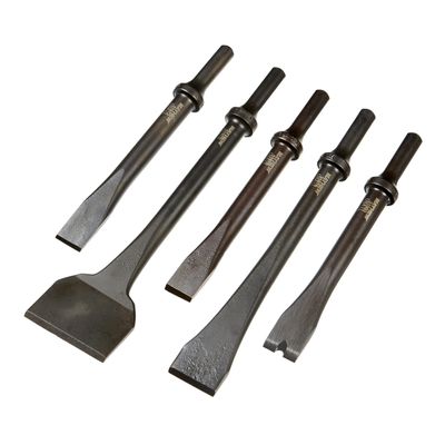 Mayhew Tools 32023 Pneumatic Cut, Chisel and Scraper Set, Black Oxide Finish, 5-Piece