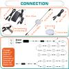 Under Cabinet LED Pucks 120V Hardwired, Touch Dimmer, 10 Lights, Warm white view 2
